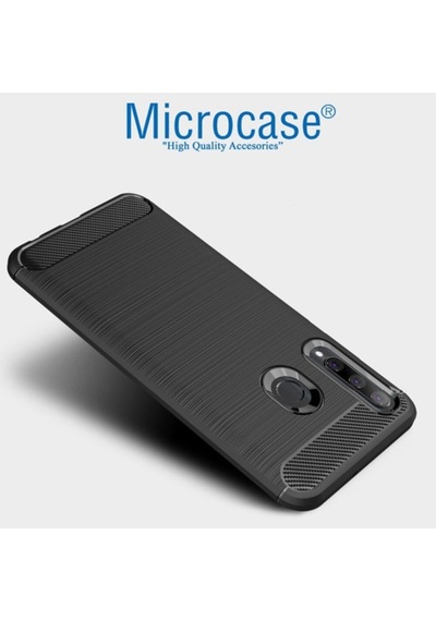 Huawei Enjoy 9S - Honor 10I Brushed Carbon Kilif + Cam (Seç) 349611699