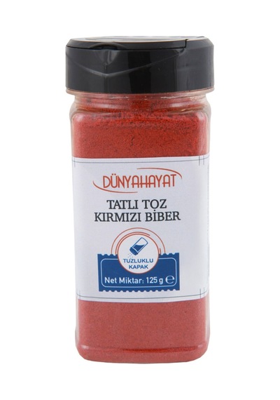 Dünya Hayat Tatlı Toz Kırmızı Biber 125 G - 5 Adet Tarı