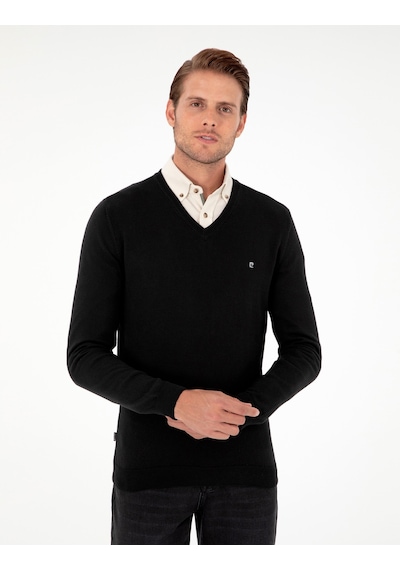 Pierre Cardin Erkek Siyah Kazak /triko 50296622-vr046 Siyah