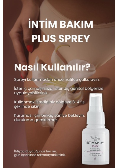 Genital Bölge Koku, Akıntı, Intim Bakım Sprey