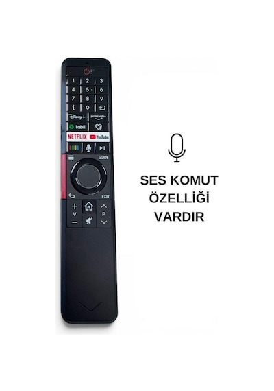 Vestel Uyumlu Google Play Android Tv Kumandası - Ses Komutlu