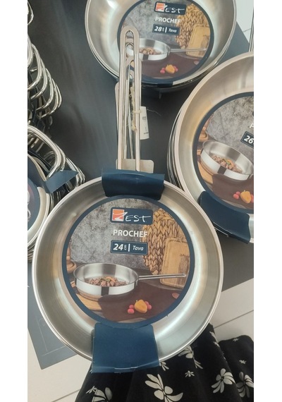 Zest Prochef Paslanmaz Çelik Tava Gri