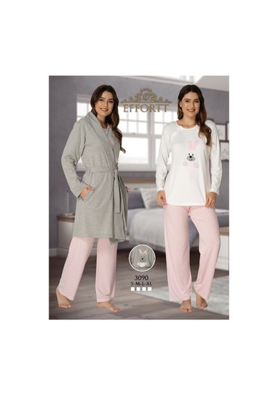 Effortt 3090 Sabahlıklı Lohusa Pijama Takımı Görsel