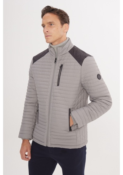 Ac&co Erkek Grı Standart Fit Normal Kesim Kapitone Desenli Dik Yaka Fermuarlı Yan Cep Şişme Mont Gri Ac&co Erkek Grı Standart Fit Normal Kesim Kapitone Desenli Dik Yaka Fermuarlı Yan Cep Şişme Mont Gri