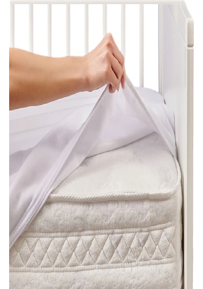 Divanev Sıvı Geçirmez Micro Fitted Alez Bebe Çocuk 60x120+20 Cm Beyaz