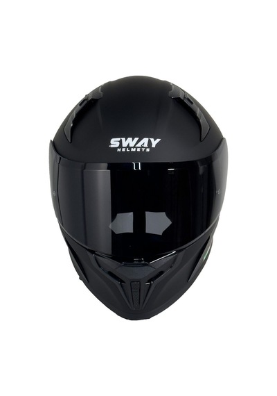 F357 Kask Mat Siyah Siyah