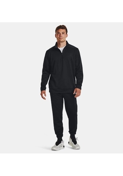 Under Armour Ua Armour Fleece 1/4 Zip Erkek Sweatshirt 1373358-001 Siyah