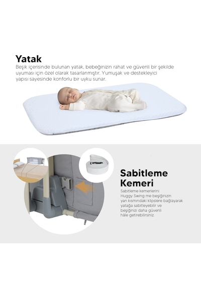 Huggy Swing Me Akıllı Beşik/anne Yanı Oyun Parkı Ve Portbebe