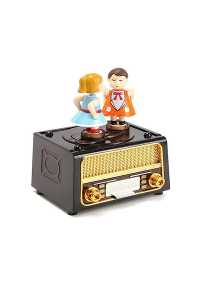 Radyo Müzikli Müzik Kutusu Kurmalı Dekoratif Hediyelik