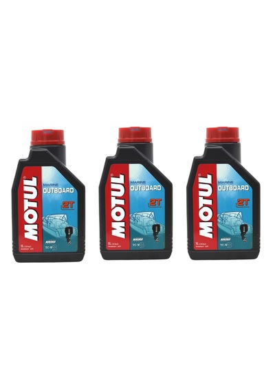 Motul Marine Outboard 2T 2 Zamanlı Tekne Motor Yağı 1 L 3 Adet
