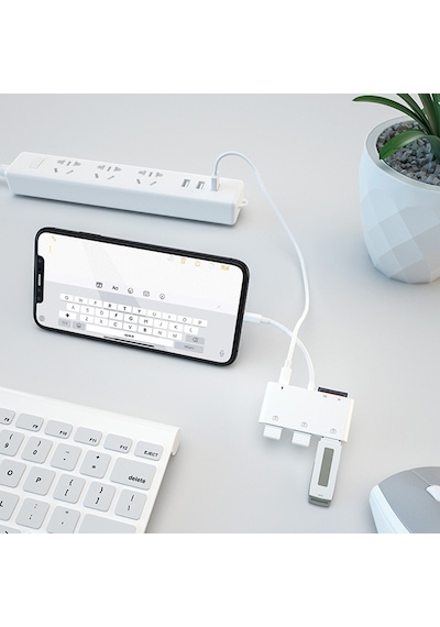 Ally Apple Uyumlu iPhone Lightning To TF SD Card Reader Usb 3.0 Kamera Adaptörü