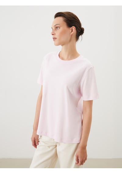 Lcw Comfort Pembe %100 Pamuklu Kadın Tişört