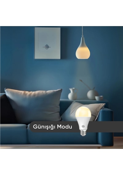 Şımart Akıllı Ampul Bluetooth 1100 Lümen Yüksek Parlaklık 16 Milyon Renk Seçeneği Beyaz - RGB