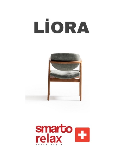 Smarto Relax Liora 2'li Yemek Masası Sandalye Seti - Ahşap Ayaklı, Yeşil Kumaş Gri & Kahverengi