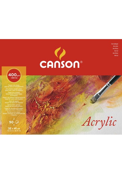 Canson Akrilik Bloklar 10s 32x41 400g