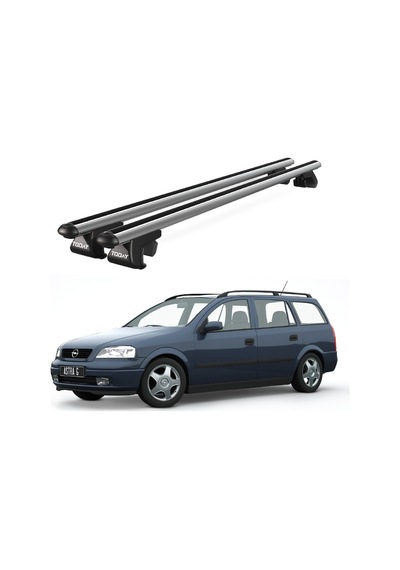 Venüs Opel Astra G Station Wagon 1998-2004 Uyumlu Gri Ara Atkı Port Bagaj Tavan Barı