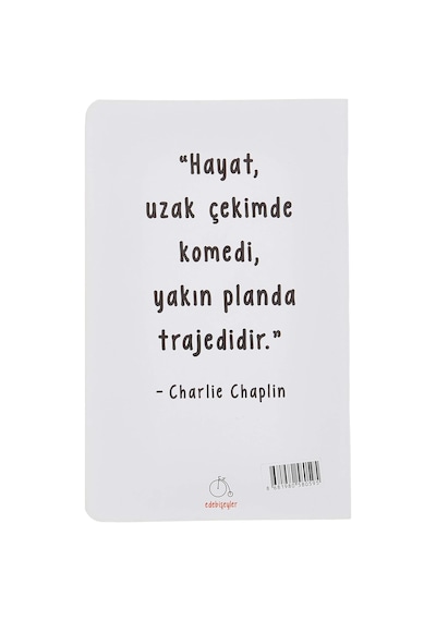 Charlie Chaplin Bookstagram Defter Çok Renkli