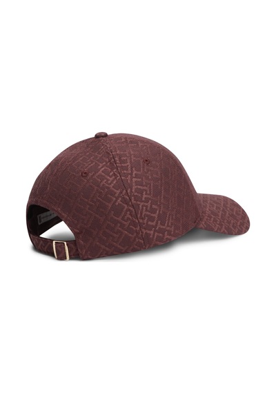 Tommy Hilfiger Th Monogram Cap Kadın Kırmızı Şapka - Aw0aw18058