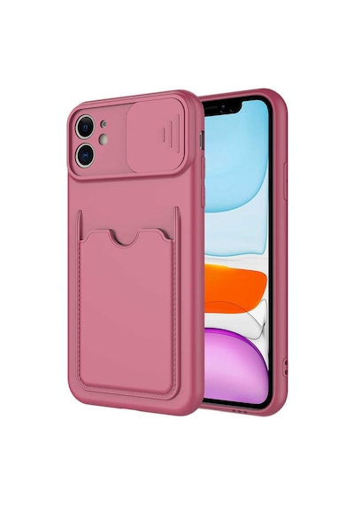 Apple Uyumlu iPhone 11 Uyumlu Kartix Kılıf-koyu Mor Koyu Mor -