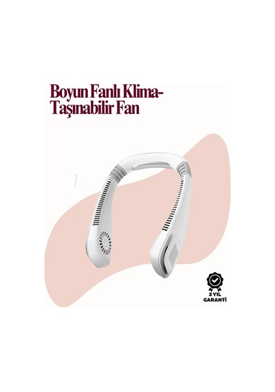 Mey Najmaddin Kanatsız Boyun Tipi Fan Giyilebilir Serinletici, Düşük Sesli, Hafif Abs Gövde, Usb Şarj Edilebilir