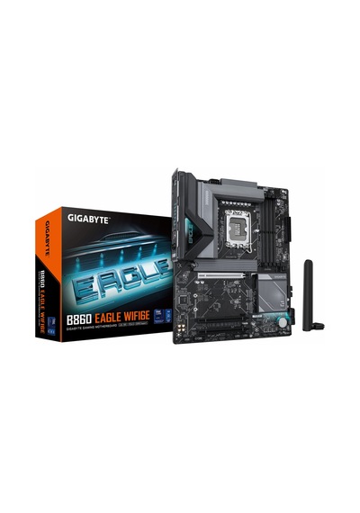 Gigabyte B860 Eagle Wifi6e Ddr5 9066mhz Oc M.2 Hdmı/dp/usb-c Pcıe 5.0 1851p Atx Anakart