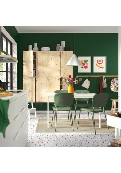 Ikea Beyaz Modern Yemek Masası - Açılır Yemek Masası