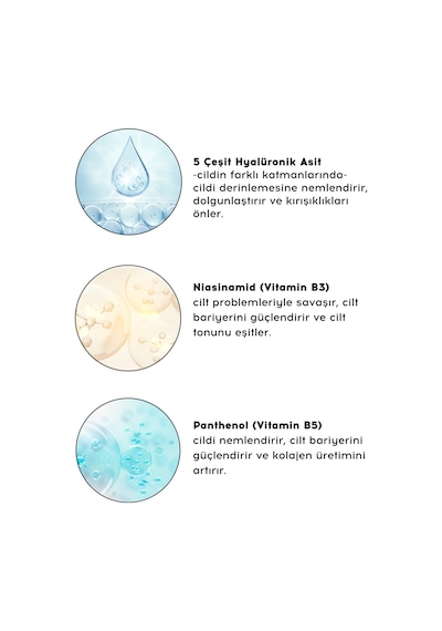 Su Bazlı Moisturizer Nemlendirici Aydınlatıcı Yüz Kremi Hyaluronik Asit 50 Ml Tüm Cilt Tipleri