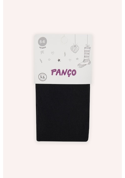 Panço Kız Çocuk Pamuklu Siyah Külotlu Çorap 9942gk11001