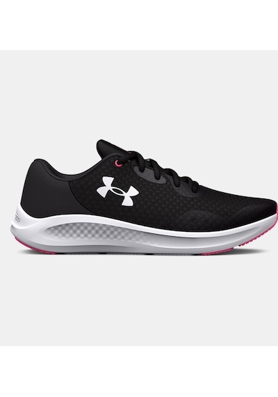 Under Armour Kız Çocuk UA Charged Pursuit 3 Koşu Ayakkabısı 3025011-001 Black  Jet Gray  White