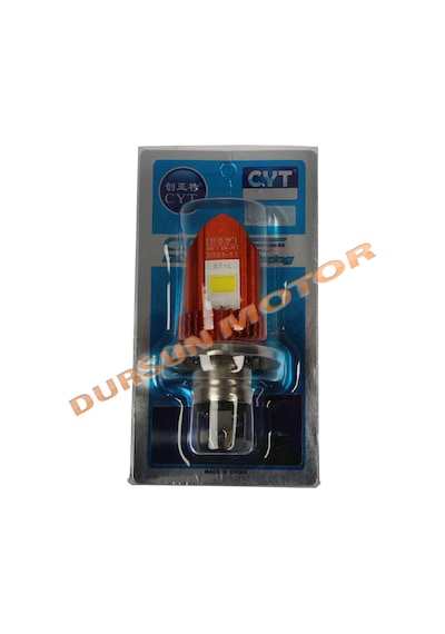 Motosiklet Pro Led Ampül H4 Duylu X7 Beyaz Mavi