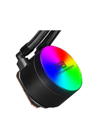 Powerboost Noble 360 Raınbow Fanlı 360mm Lga1700/am4/am5 Uyumlu Siyah Sıvı Soğutucu