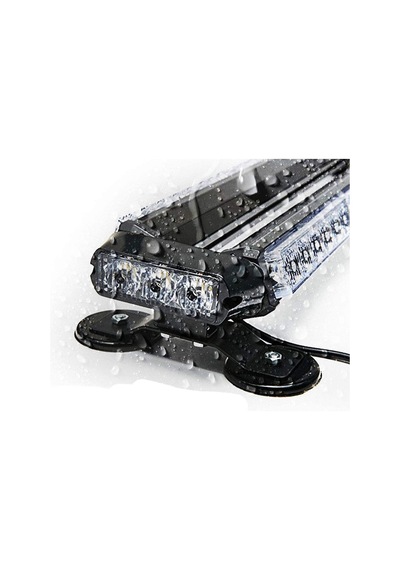 Çakar Lamba Çift Taraflı 30 Led Mavi-kırmızı 38x16.5x7.5 Cm / Lap