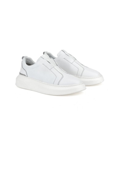 Ziya, Erkek Hakiki Deri Sneaker 151987z026 Beyaz 151987z026 500 Beyaz