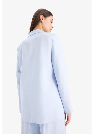 DeFacto Afra x Defacto Oversize Geniş Kalıp Tensel Blazer Ceket Z8276AZ25SPBE472 Mavi DeFacto Afra x Defacto Oversize Geniş Kalıp Tensel Blazer Ceket Z8276AZ25SPBE472 Mavi