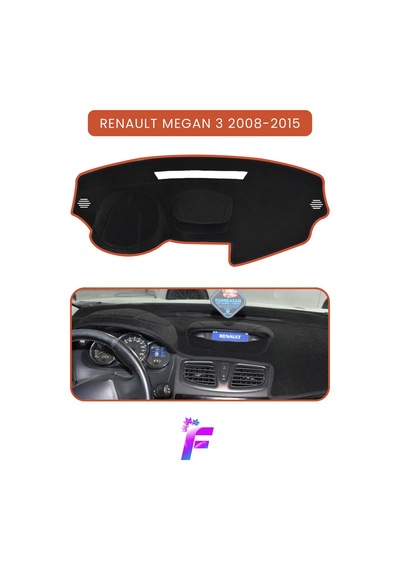 Renault Megane 3 2008-2015 Torpido Örtüsü Güneşten Korur Kolay Montaj Tam Uyum A46