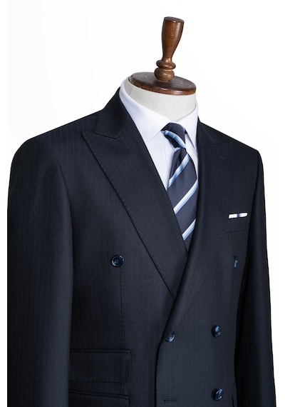 İlayda Emir Luxury, İtalyan Kesim, Slim Fit, Kruvaze, Çizgili, Erkek Takım Elbise Antrasit - Lacivert İlayda Emir Luxury, İtalyan Kesim, Slim Fit, Kruvaze, Çizgili, Erkek Takım Elbise Antrasit - Lacivert