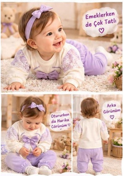 Üç Gül Ticaret Bebek Çocuk Giyi Mor