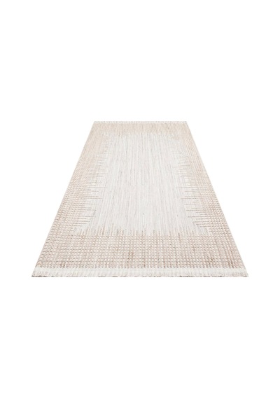 Hoom Rugs Mikanos Czy 01 Grey Beige Hav Vermez Yıkanabilir Modern Halı Gri - Bej