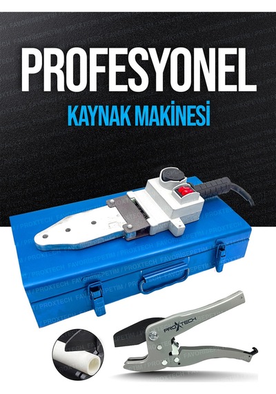 Ağır Hizmet Çift Residans Isı Ayarlı Pprc Plastik Boru Kaynak Makinesi Çantalı Pro Makaslı Set