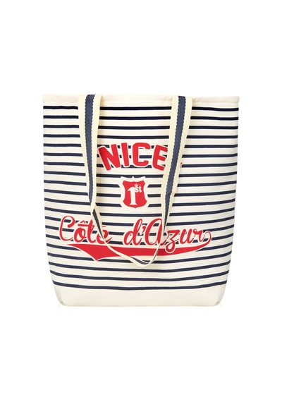 Simplee Living Kumaş Plaj Çantası - Nice Çok Renkli