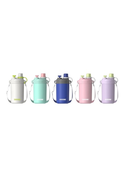 Dodge Db-23694 580ml Askılı Pipetli Mavi Çelik Matara Diğer
