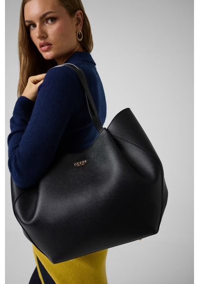 Guess Amorette Portföy Çantalı Kadın Omuz Çantası Hwbg7898240 Siyah