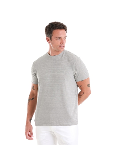 Hatemoğlu Gri Regular Fit Düz Bisiklet Yaka Tişört 35103024c013 007 Gri