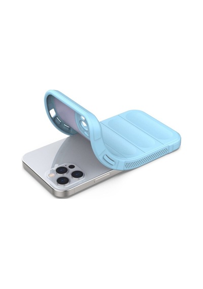 Apple iPhone Uyumlu 12 Pro Kılıf Optimum Silikon - Sky Blue Bz8683140485801