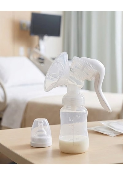 Manuel Süt Sağma Pompası Masaj Modlu Hafif Tasarımlı 180 Ml - Lisinya
