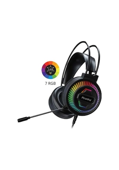2175 Rgb Led Işıklı Gaming Kulaklık Kablolu Mikrofonlu Headset 50 Mm