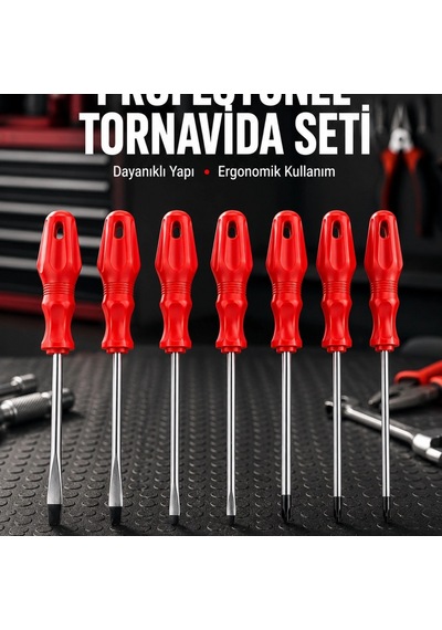 Profesyonel Ve Günlük Kullanıma Uygun 7li Tornavida Seti 46133505