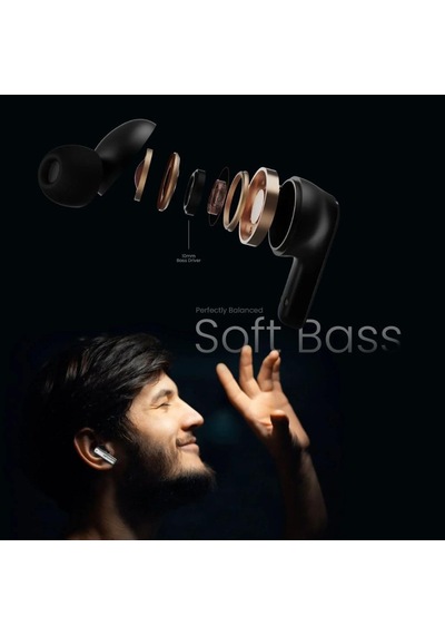 Sonicaır Kablosuz Bluetooth 5.4 Ipx5 Su Geçirmez Enc 4 Mikrofonlu Tws Kulak İçi Kulaklık Gold