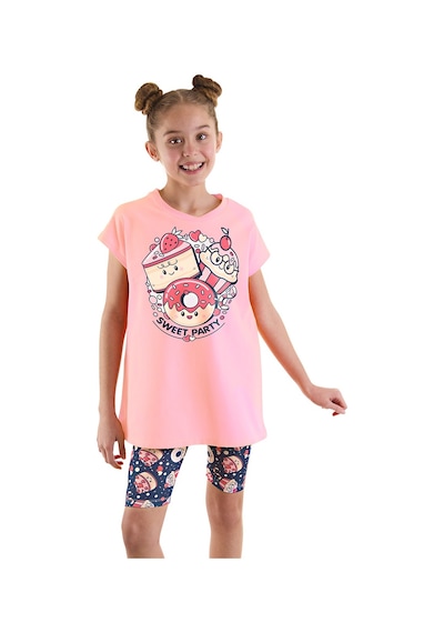 Denokids Mshb&g Sweet Party Kız Çocuk Tunik Tayt Takım Çok Renkli