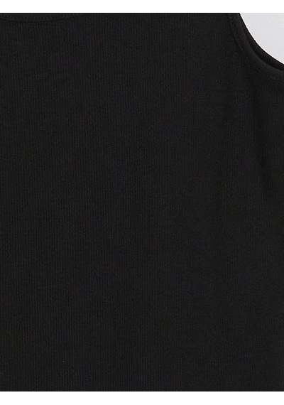 Lcw Dream Siyah U Yaka Kadın Fitilli Pijama Üst